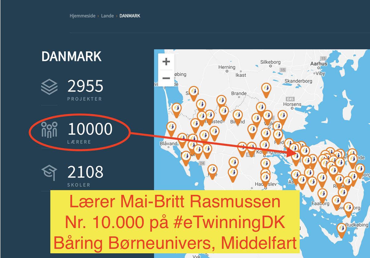Nu mere end 10.000 eTwinnere i Danmark