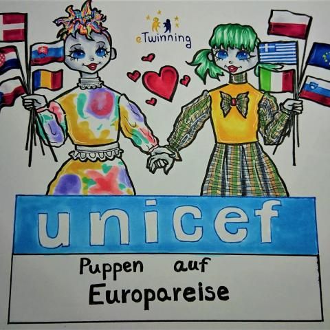 UNICEF-Puppen auf Europareise