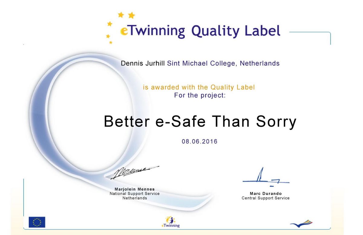 Projektet 'Better e-Safe Than Sorry'