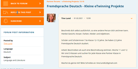 Den anden mulighed er, at man selv lægger en forespørgsel ud på egen projektide
